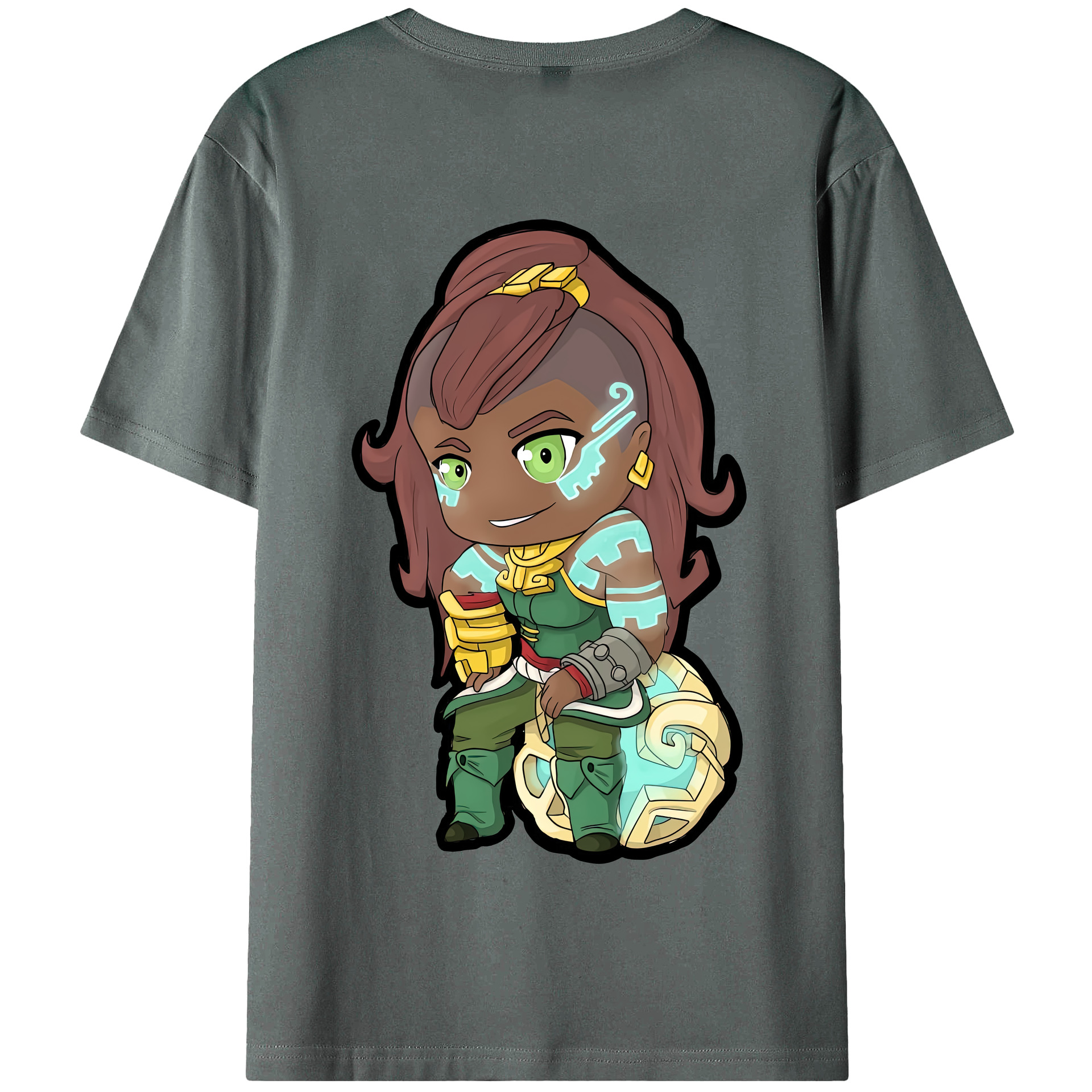 リーグ・オブ・レジェンド League of Legends LOL 綿100％半袖Tシャツ（背面プリント）